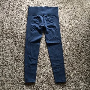 High Waisted Navy Leggings